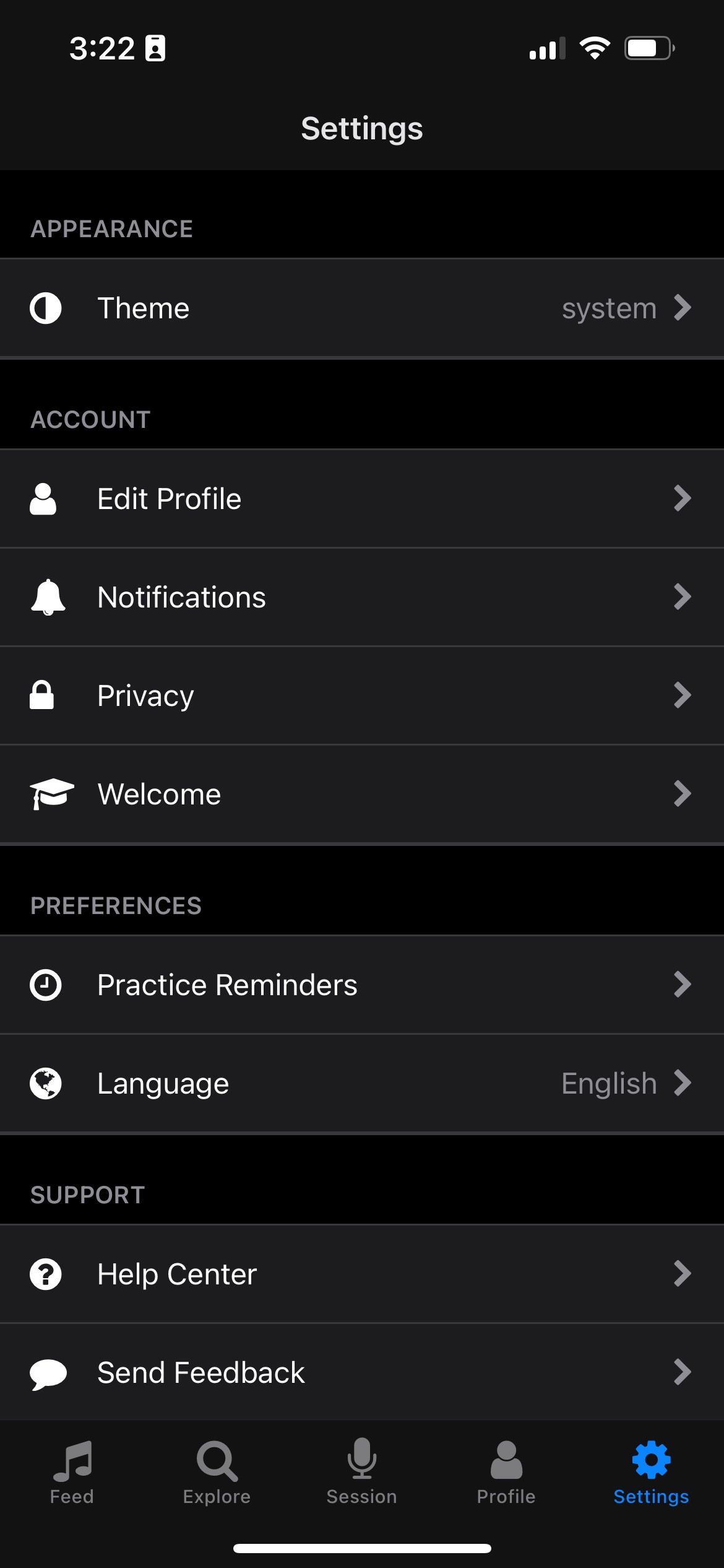 Motif app screenshot